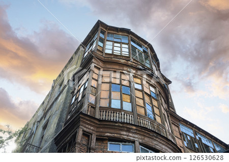 Old houses in the historic center of Tbilisi, Georgia Old houses in the historic center of Tbilisi, Georgia 126530628