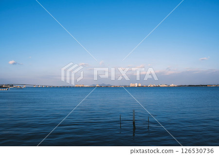 [Mangetsuji Temple Ukimido] Beautiful scenery of Lake Biwa 126530736