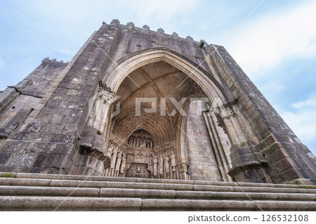 Santa Maria Cathedral Grand Archway Tui Spain. Santa Maria Cathedral Grand Archway Tui Spain. 126532108
