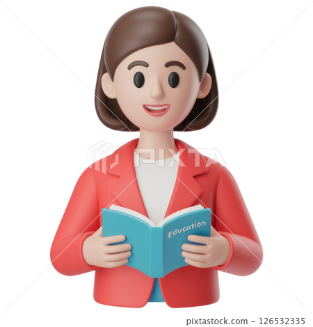 Empowering education a friendly instructor reading a book in a classroom setting engaging learning environment bright perspective 126532335