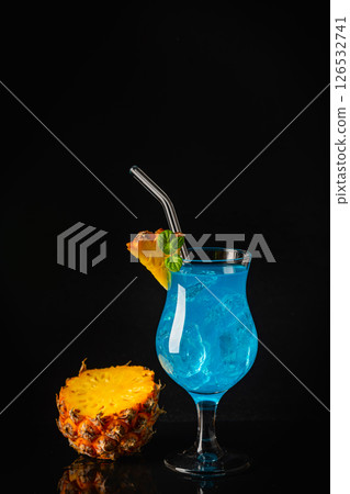 Boozy Blue Hawaii Cocktail Boozy Blue Hawaii Cocktail 126532741