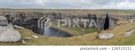 Dramatic Coastal Cliffs Dramatic Rock Formation Ireland Natural Bridge Coastal Landscape Stunning 126533151