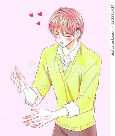 一個用手勢說話的人 126533434