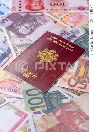 International passport of a citizen of France International passport of a citizen of France 126533974