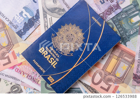 International passport of a citizen of Brazil 126533988