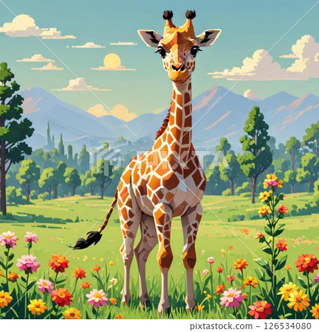 可愛的像素藝術:KI Kirin Line郵票風格的尷尬臉 可愛的像素藝術:KI Kirin Line郵票風格的尷尬臉 126534080