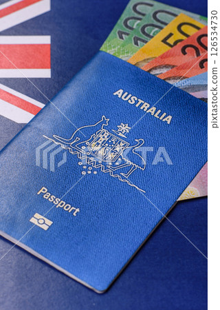 International biometric passport of a citizen of Australia 126534730