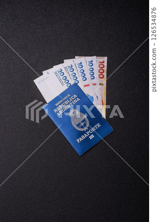 International biometric passport of a citizen of Argentina International biometric passport of a citizen of Argentina 126534876