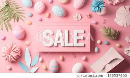 春季粉彩銷售公告橫幅 126537600