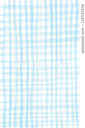Background with hand painted light blue plaid watercolor stripes. Rough shapes for summer, italian design, menu, web, banners Background with hand painted light blue plaid watercolor stripes. Rough shapes for summer, italian design, menu, web, banners 126537838