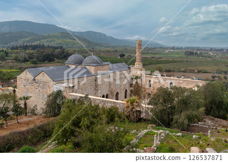 Exploring Selcuk Isa Bey Mosque in Selcuk, Izmir showcasing rich history and beautiful architecture Exploring Selcuk Isa Bey Mosque in Selcuk, Izmir showcasing rich history and beautiful architecture 126537871