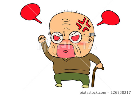 Furious grandfather 126538217