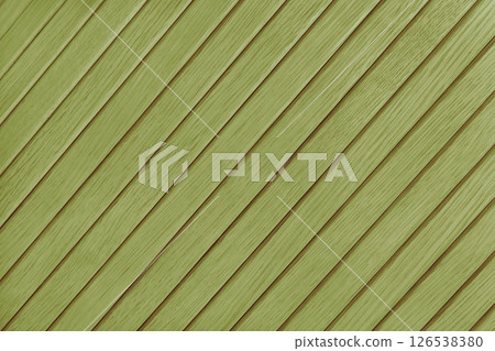 Wooden diagonal plank, bamboo surface texture, khaki colored board, wall background 126538380