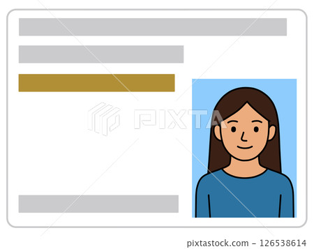 Driver's license ID card "AI generated image" 126538614