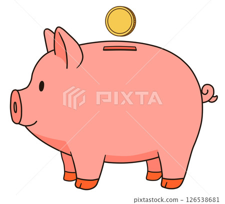 Pig piggy bank "AI generated image" 126538681