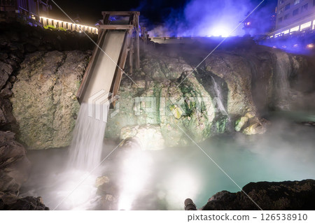 Kusatsu溫泉yuba領域夜視圖 Kusatsu溫泉yuba領域夜視圖 126538910