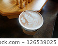 coffee on a table in a cafe 126539025