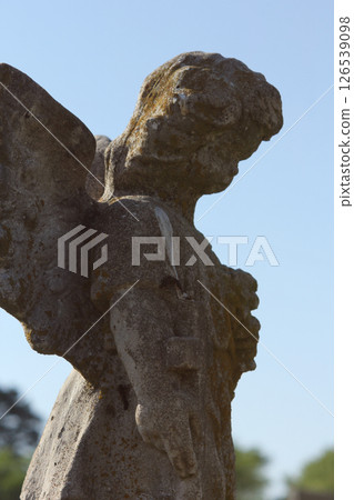 Antique Angel Statue in Rural East TX Cemetery 126539098