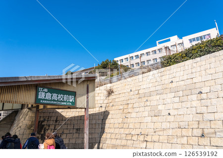 Kanagawa Prefecture, Enoshima Electric Railway and Mt. Fuji, Shonan Kanagawa Prefecture, Enoshima Electric Railway and Mt. Fuji, Shonan 126539192