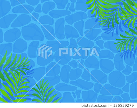 Tropical plant background illustration 126539279