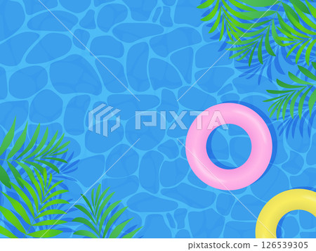 Tropical plant background illustration 126539305