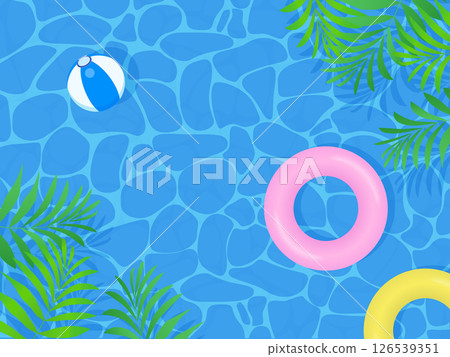 Tropical plant background illustration 126539351