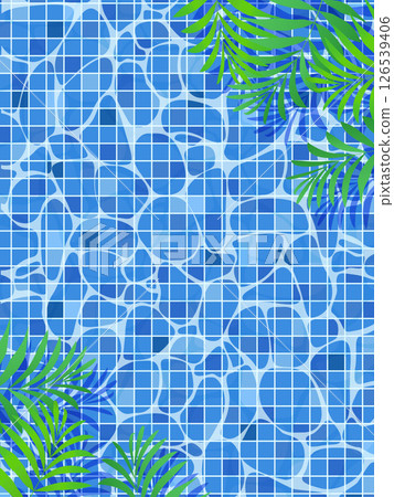 Tropical plant background illustration 126539406