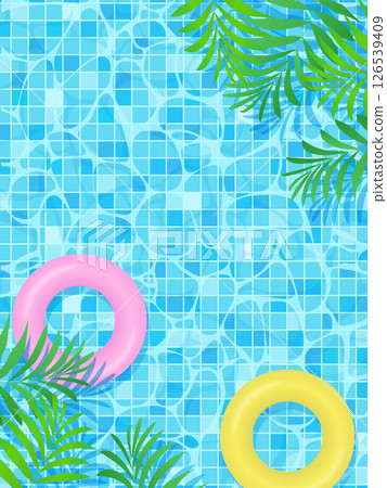 Tropical plant background illustration 126539409