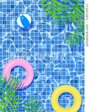 Tropical plant background illustration 126539531