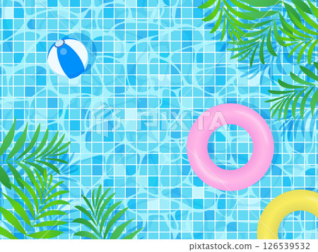 Tropical plant background illustration 126539532