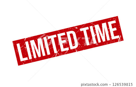 Limited Time Rubber Stamp Seal Vector Limited Time Rubber Stamp Seal Vector 126539815