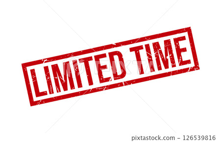 Limited Time Rubber Stamp Seal Vector Limited Time Rubber Stamp Seal Vector 126539816