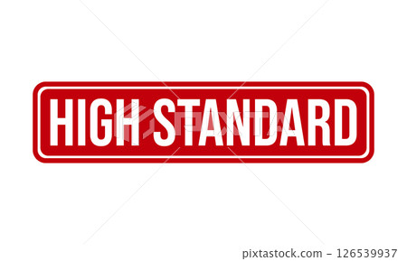 High Standard Rubber Stamp Seal Vector High Standard Rubber Stamp Seal Vector 126539937