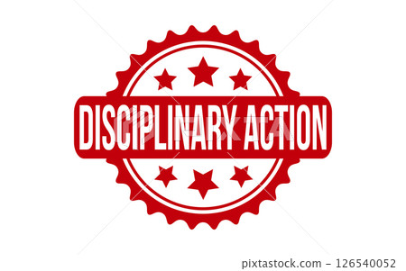 Disciplinary Action rubber grunge stamp seal vector Disciplinary Action rubber grunge stamp seal vector 126540052