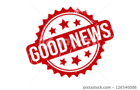Good News Rubber Stamp Seal Vector 126540086