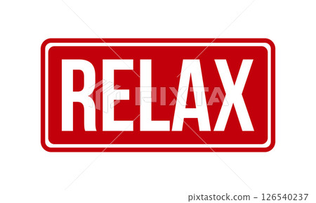 RELAX Rubber Stamp Seal Vector 126540237