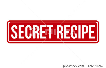 Secret Recipe Rubber Stamp Seal Vector 126540262
