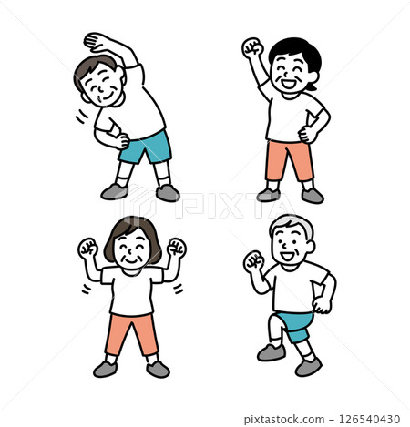 高級男女體操姿勢集 126540430