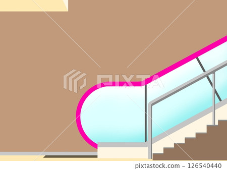 Escalator and stairs 126540440
