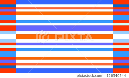 邊框圖案,幾何圖案,橙色,藍色 邊框圖案,幾何圖案,橙色,藍色 126540544