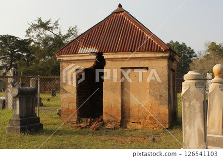 Broken Crypt in Old North Church Cemetery Nacogdoches TX 126541103
