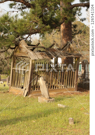 Broken Crypt in Old North Church Cemetery Nacogdoches TX 126541104