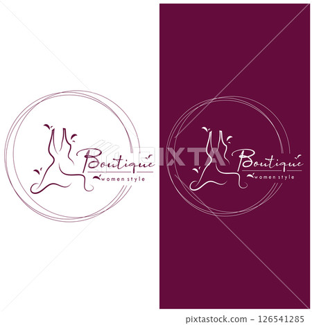 elegant women's fashion logo, clothing, boutique, convection, tailor, garment, business, apparel, fashion designer elegant women's fashion logo, clothing, boutique, convection, tailor, garment, business, apparel, fashion designer 126541285