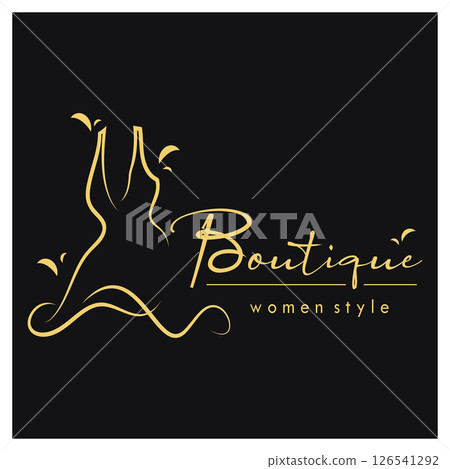 elegant women's fashion logo, clothing, boutique, convection, tailor, garment, business, apparel, fashion designer elegant women's fashion logo, clothing, boutique, convection, tailor, garment, business, apparel, fashion designer 126541292
