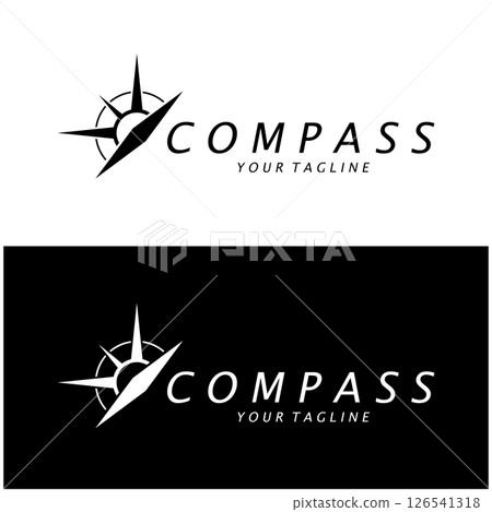 compass icon isolated on background.modern flat compass pictogram,business,marketing,internet concept.trendy simple vector symbol for websitedesign or button to mobile app.logo illustration. 126541318