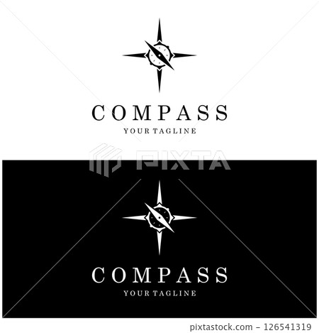 compass icon isolated on background.modern flat compass pictogram,business,marketing,internet concept.trendy simple vector symbol for websitedesign or button to mobile app.logo illustration. 126541319