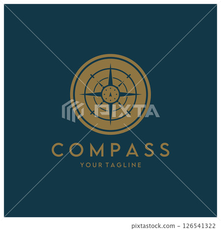 compass icon isolated on background.modern flat compass pictogram,business,marketing,internet concept.trendy simple vector symbol for websitedesign or button to mobile app.logo illustration. 126541322
