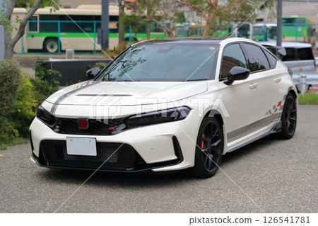 white domestic sports car 126541781