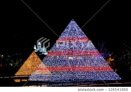 The castle is not a mirage (^^)/ ~ Ashikaga Flower Park / Pyramid of Light and Flower Castle ~ 126541808