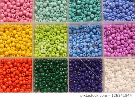 Box of Colorful 4mm Seed Beads For Jewelry Making Box of Colorful 4mm Seed Beads For Jewelry Making 126541844